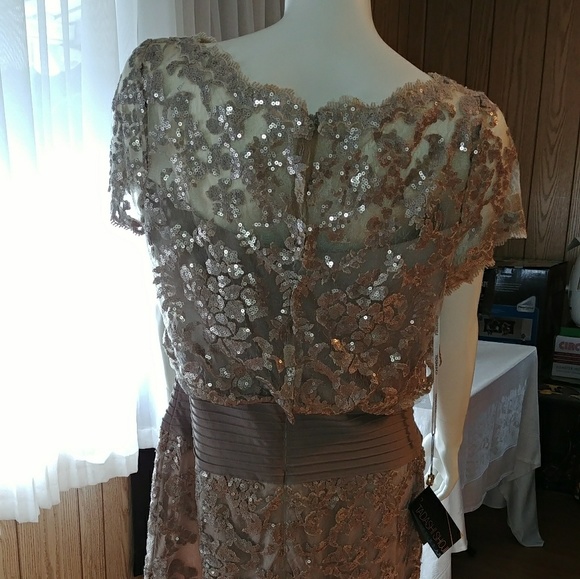 🎉SOLD🎉Tadashi Shoji Elegant Dress Formal - Picture 4 of 6